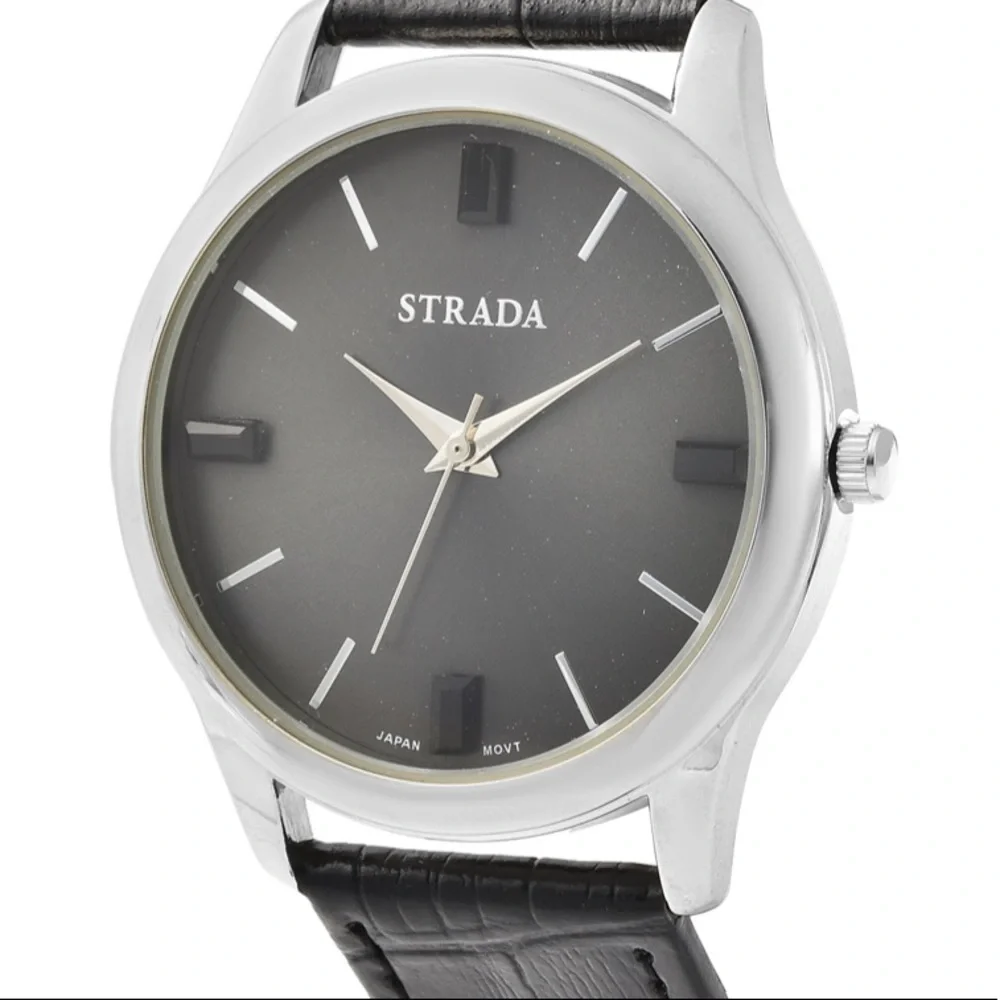 Black Watch with Black Austrian Crystals